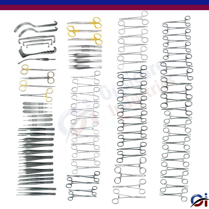 108 Basic Laparotomy Surgical Medical Instruments Set ST#1501