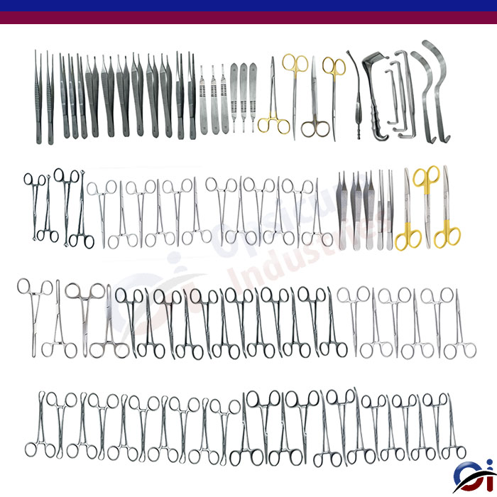 108 Basic Laparotomy Surgical Medical Instruments Set ST#1501 - Image 2